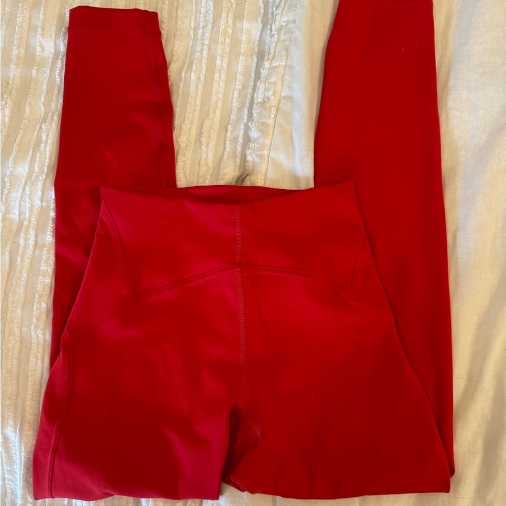 Red lululemon leggings
